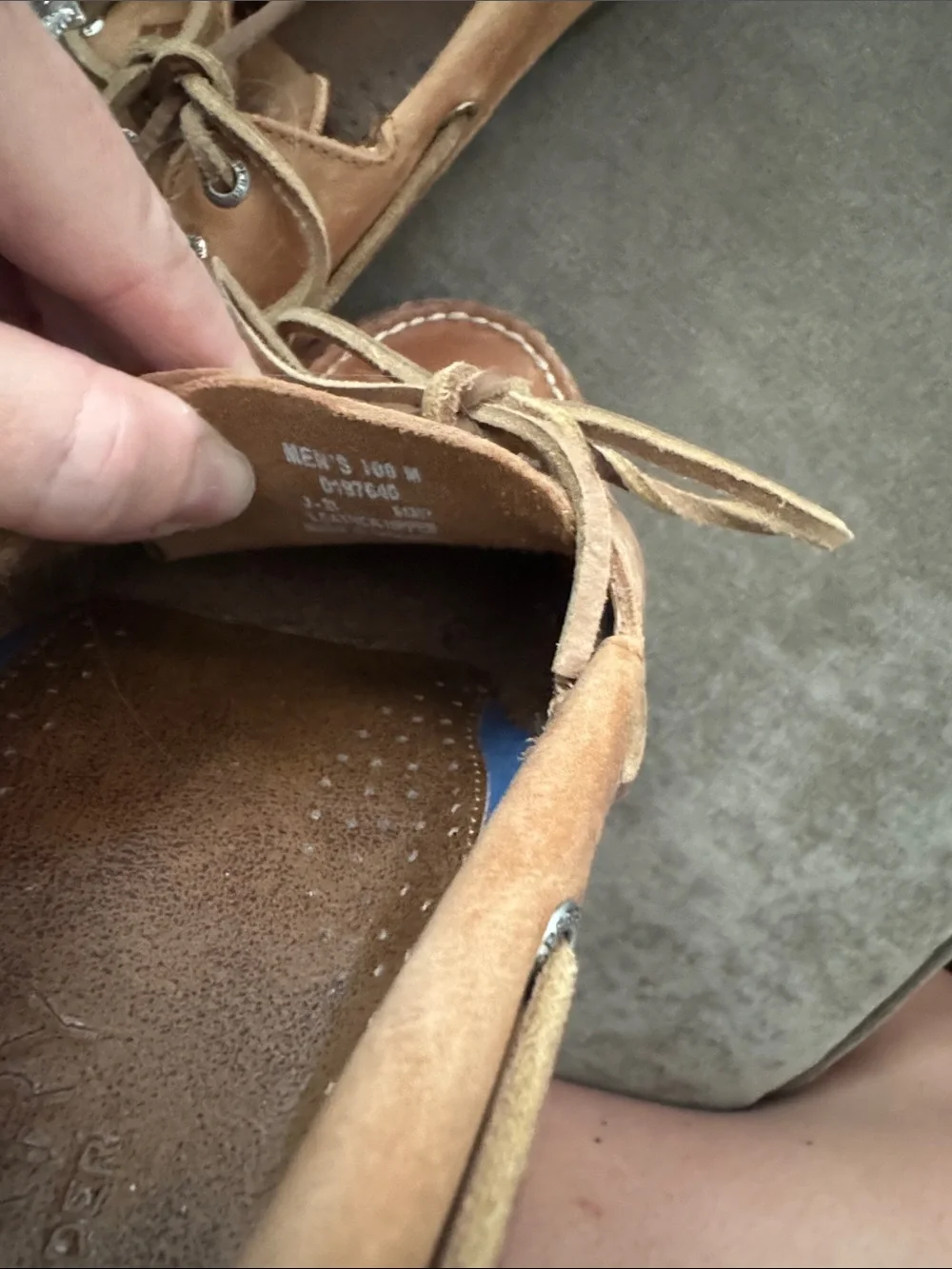 Sperry Brown Leather Moc-Toe Boat Shoes
